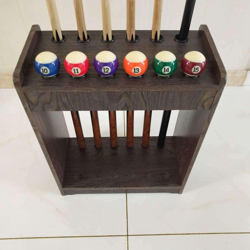 Wooden billiard cue rack - billiard, pool