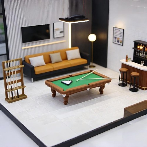 Set dollhouse mini pool - 1,